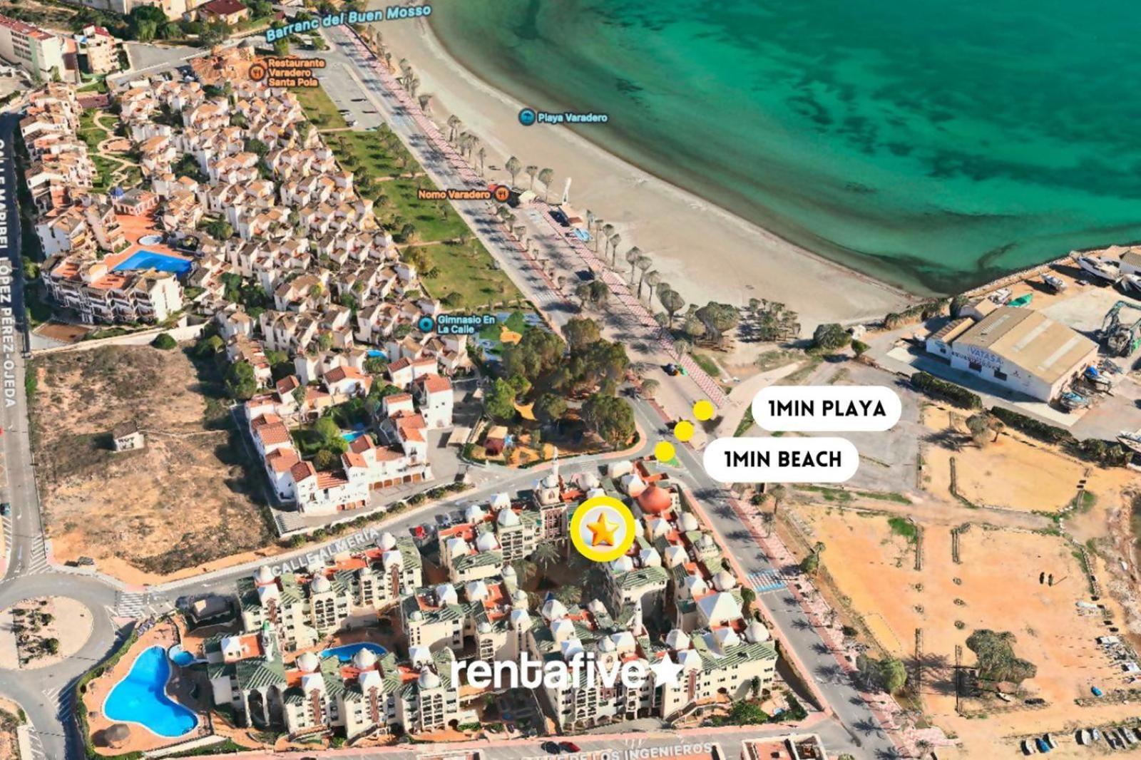 Rentafive Varadero Con Piscina Playa Y Terraza Santa Pola Exteriér fotografie